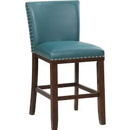 Sterling Bar Chair in Peacock